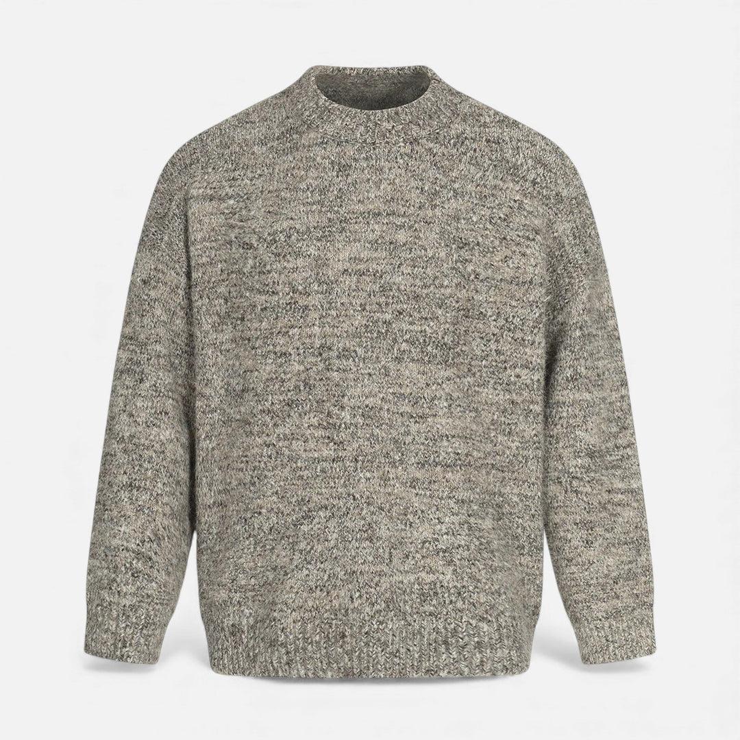 Classic Wool-Effect Men's Crew Neck Sweater