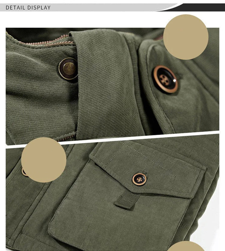 Men's Insulated Heavy-Duty Hooded Winter Coat
