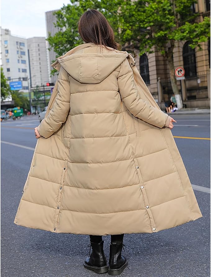 Elegant Women's Winter Coat in Wool-Polyester Blend - Warm and Timeless