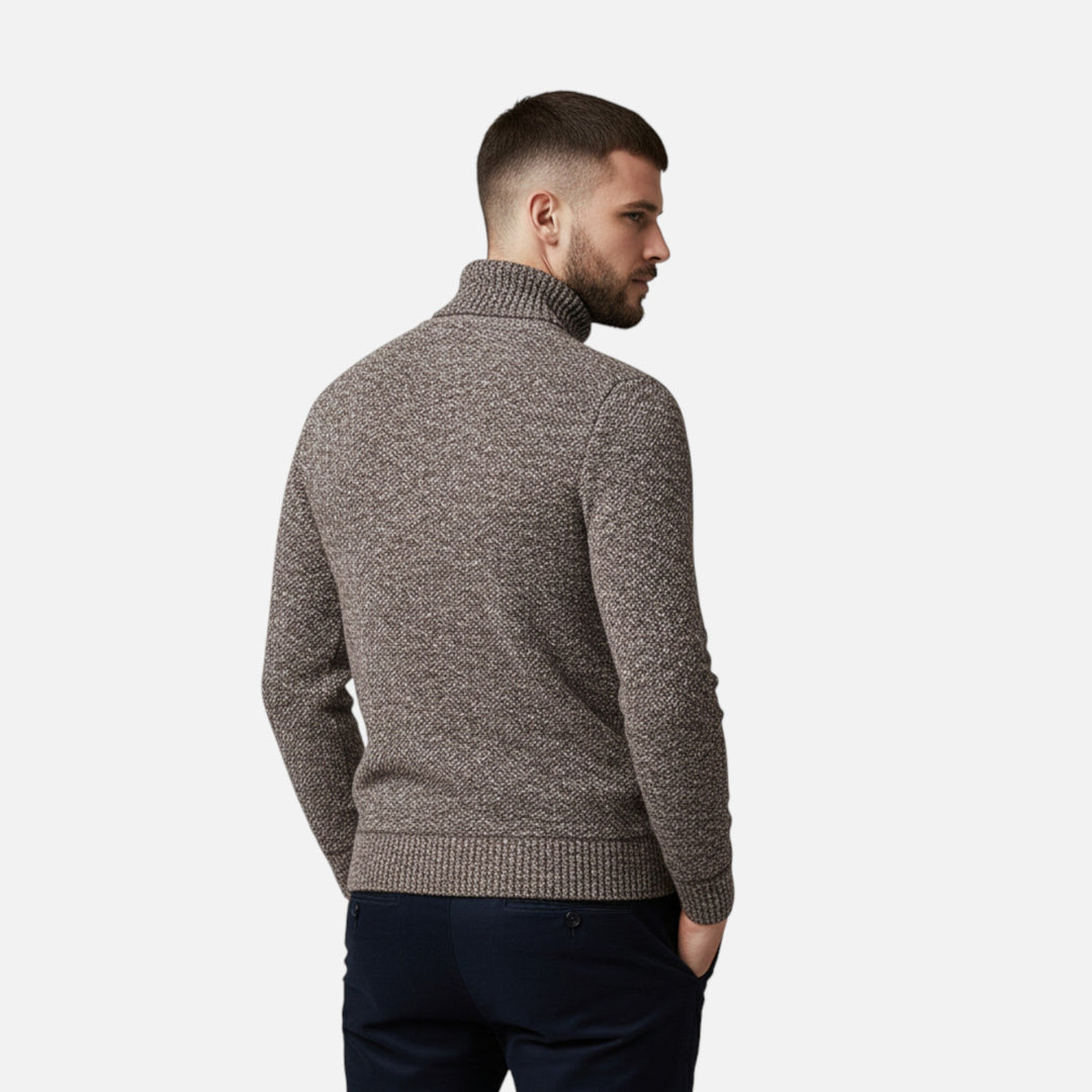 Men's Thick Knit Turtleneck Sweater