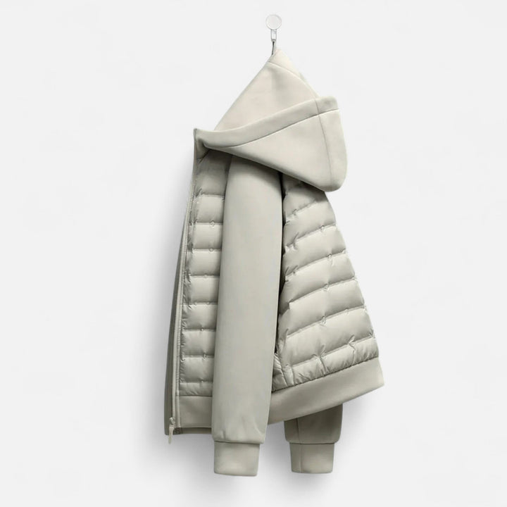 Warm Hooded Down Jacket for Men - Quilted and Lightweight