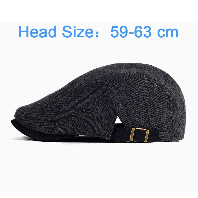 Classic Men's Beret - Adjustable and Timeless Elegant