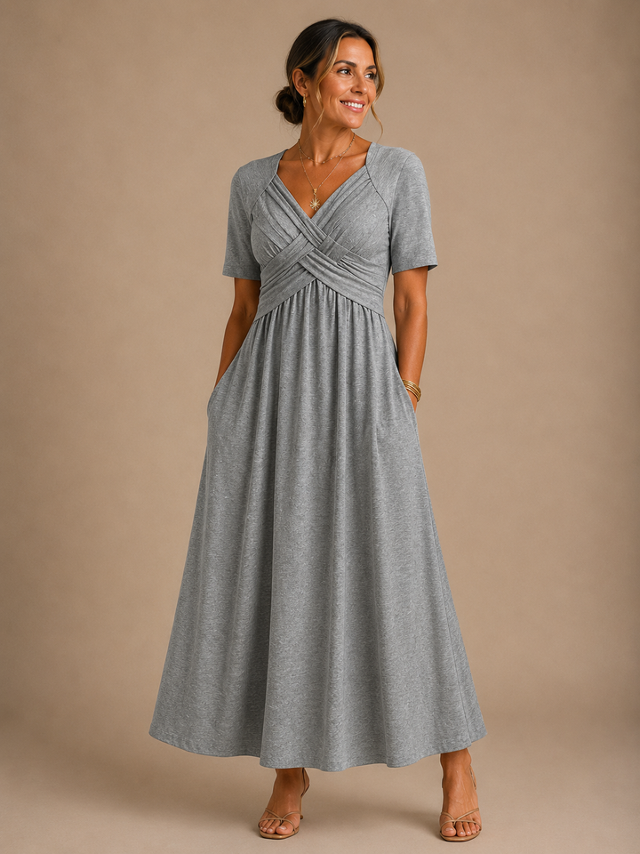 Elegant Flattering Women's Midi Dress