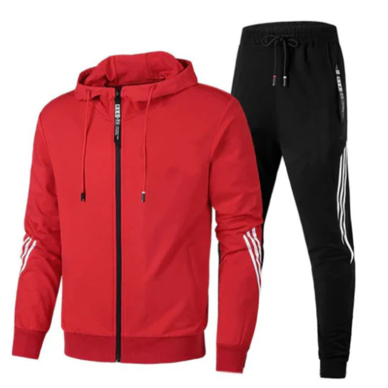 Men's 2-Piece Tracksuit - Athletic Set for Fitness and Casual Wear