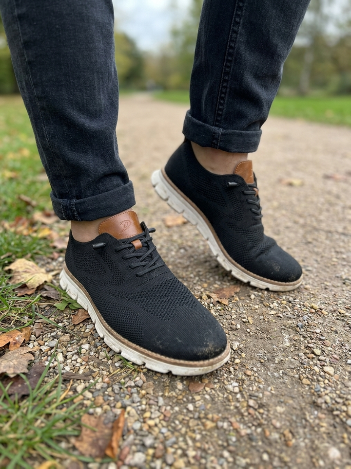 Lightweight Breathable Men's Knit Sneakers