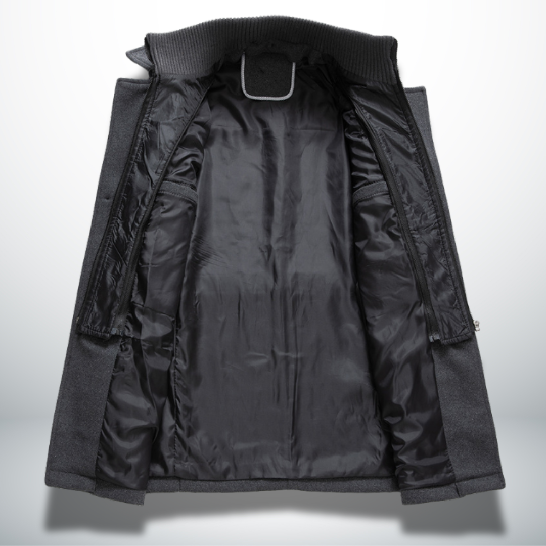 Elegant Men's Wool Winter Coat