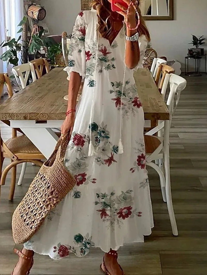 Figure-Flattering Boho Women's Maxi Dress