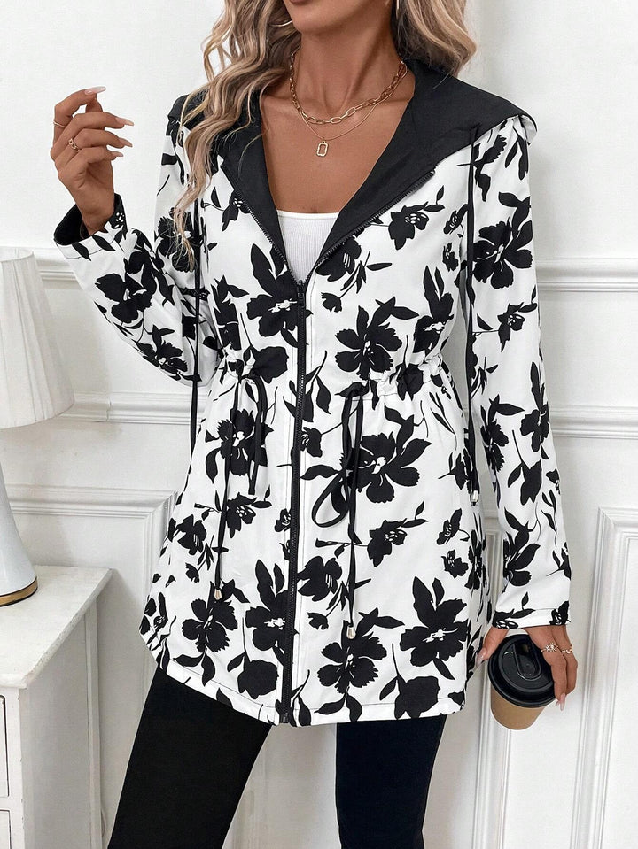 Reversible Women's Hooded Coat - Two Looks in One Coat