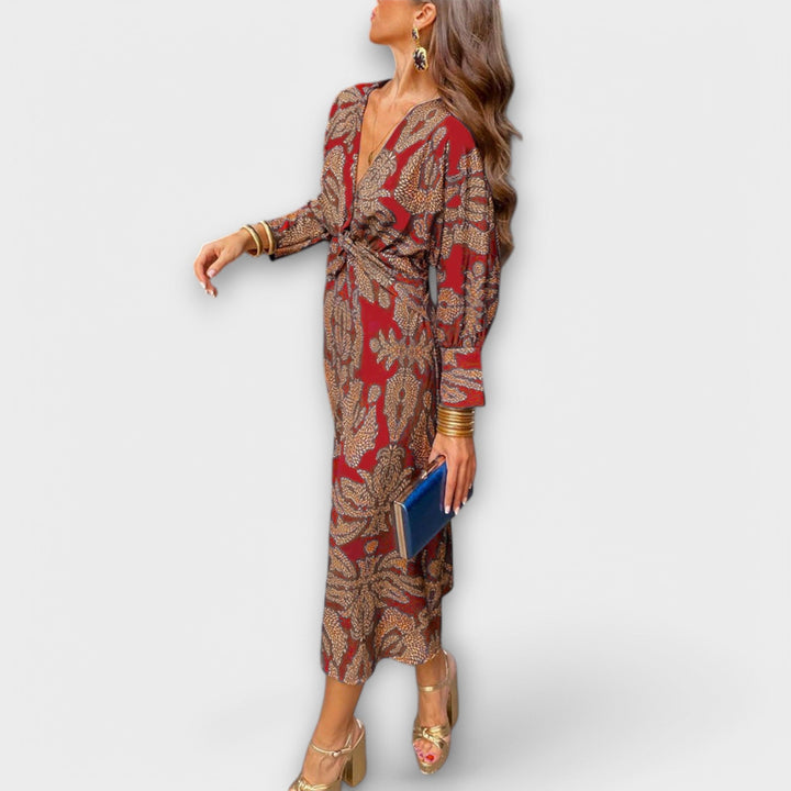 Elegant Women's Long Sleeve Dress - Timeless Style for Formal Occasions