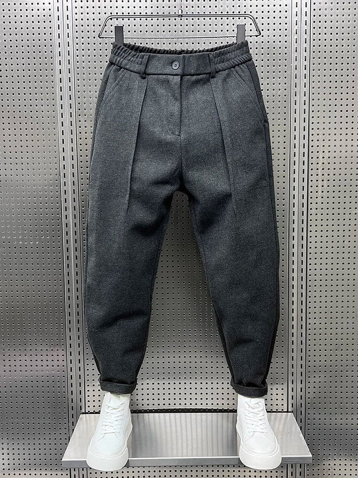 Elegant Mélange Men's Business Casual Pants