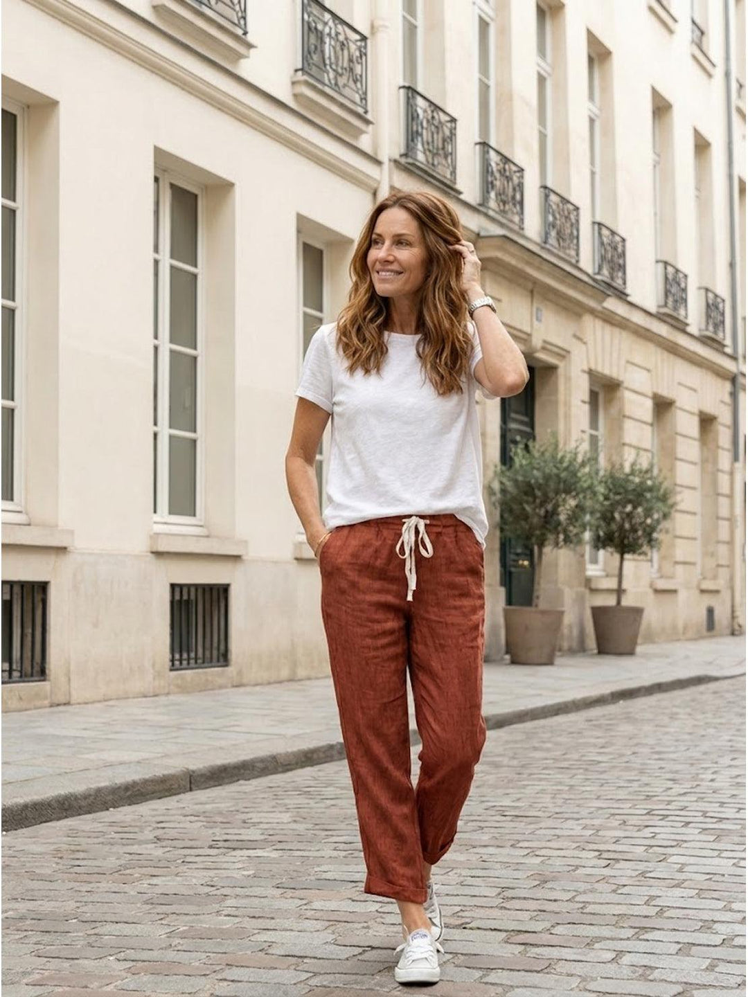 Comfortable Women Drawstring Waist Pants