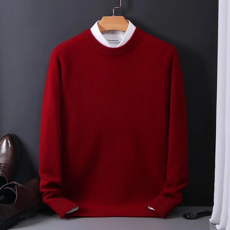 Premium Cashmere Men's Sweater - Classic Fit and Soft Quality