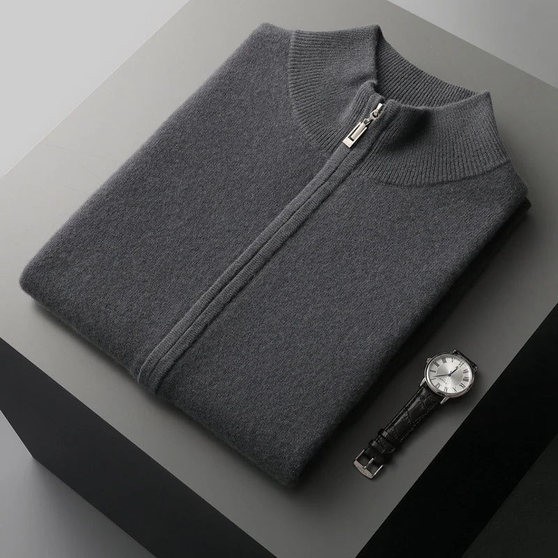 Men's Cashmere Zip-Up Vest