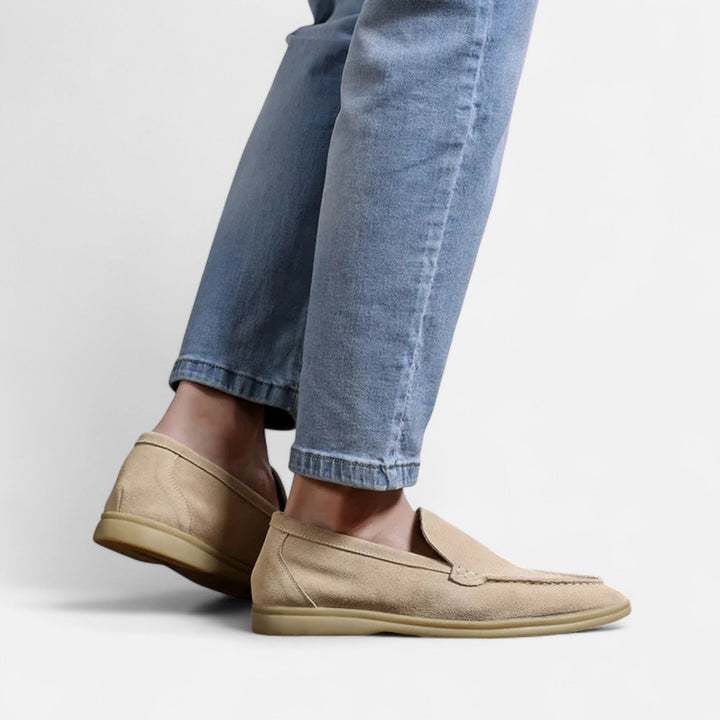Premium Suede Men's Slippers - Elegant Slip-On Loafers