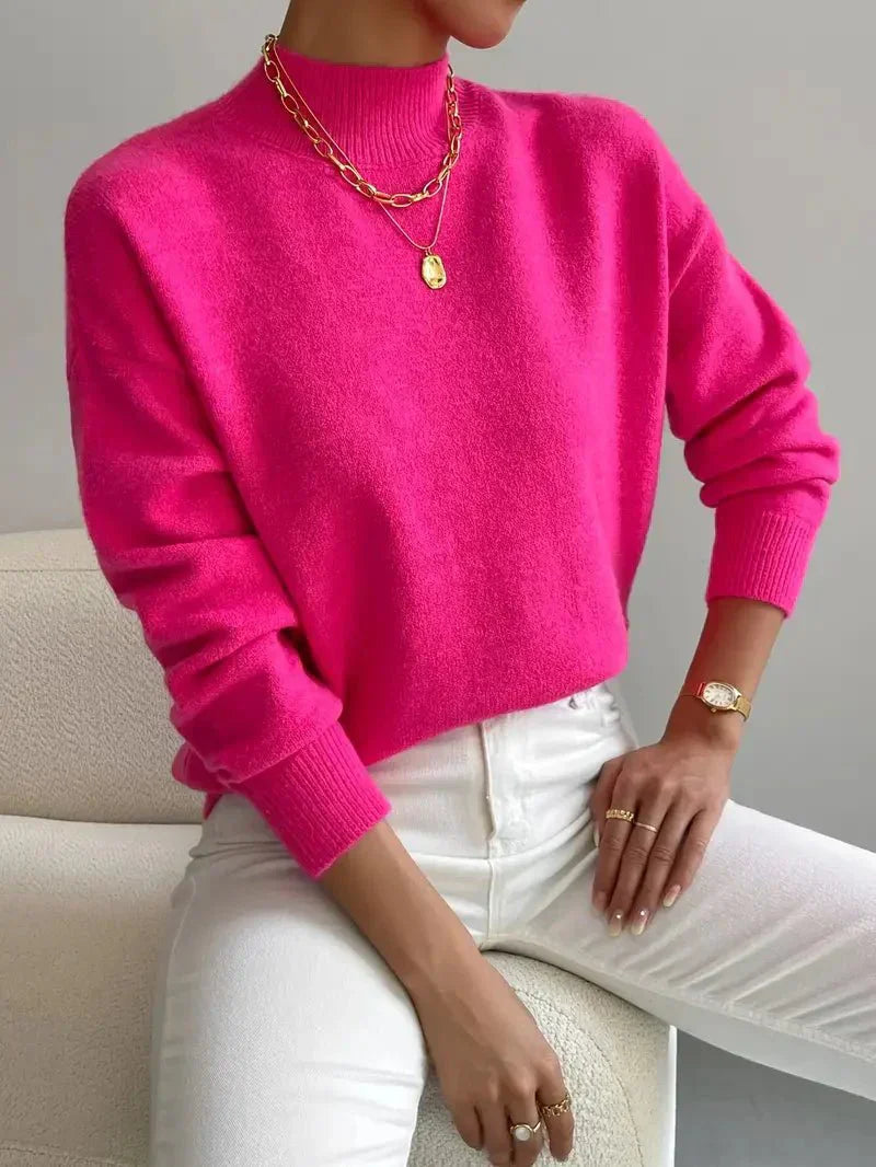 Elegant Women's Turtleneck Sweater - Soft Knit Quality for Stylish Winter Looks