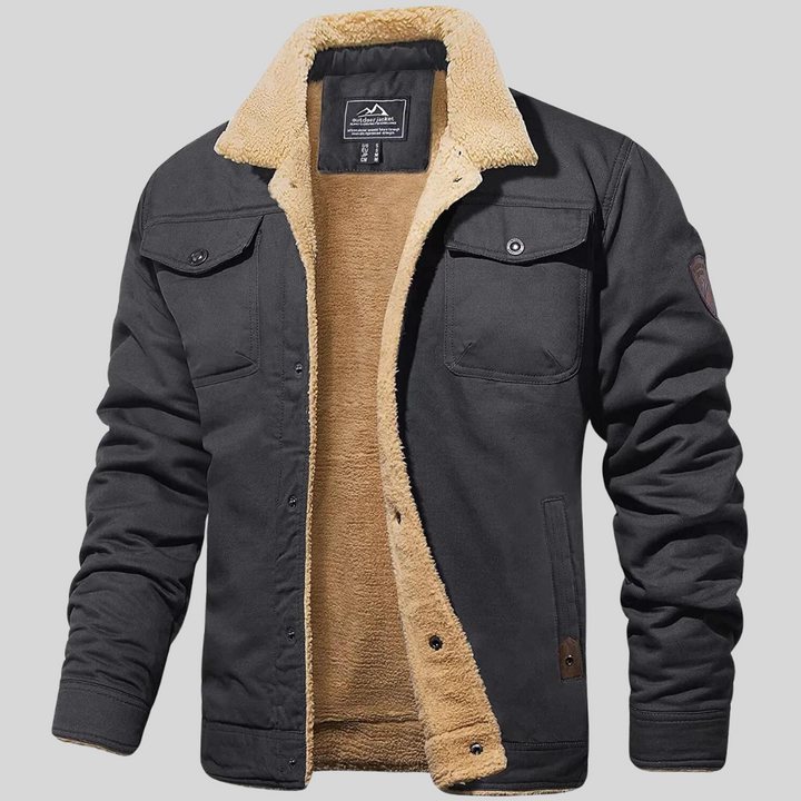 Warm Men's Winter Parka - Windproof and Weather-Resistant for Cold Days