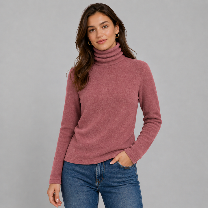 Soft Elegant Women's Cashmere Blend Turtleneck Sweater