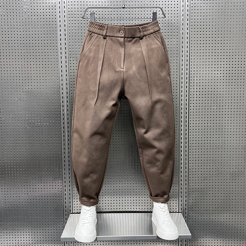 Elegant Mélange Men's Business Casual Pants