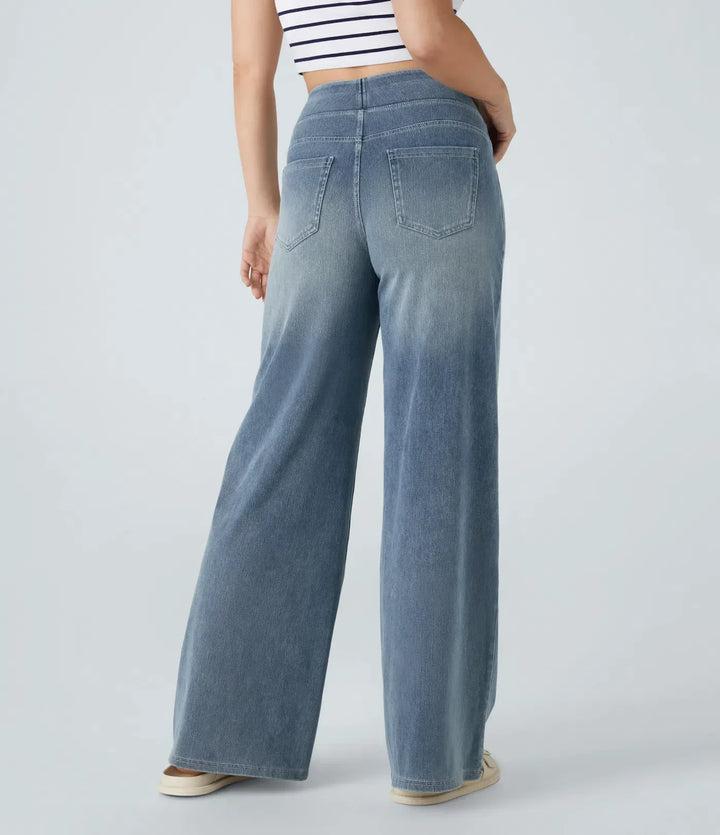 Women's High-Waist Elastic Stretch Jeans