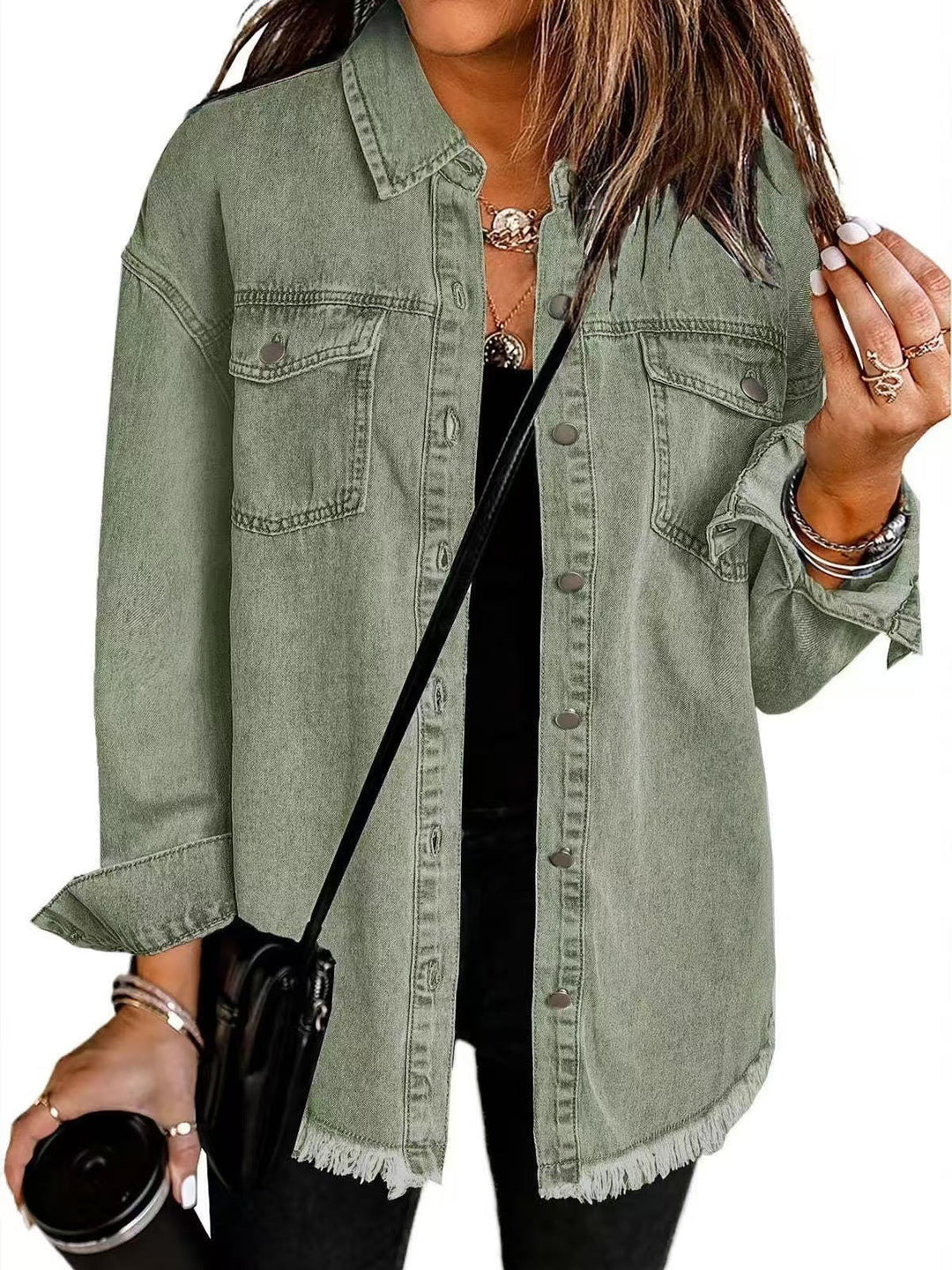 Classic Everyday Denim Jacket for Women – Transitional Jacket
