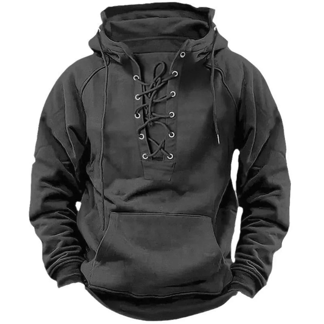 Men's Premium Fleece-Lined Hoodie - Rugged Outdoor Pullover