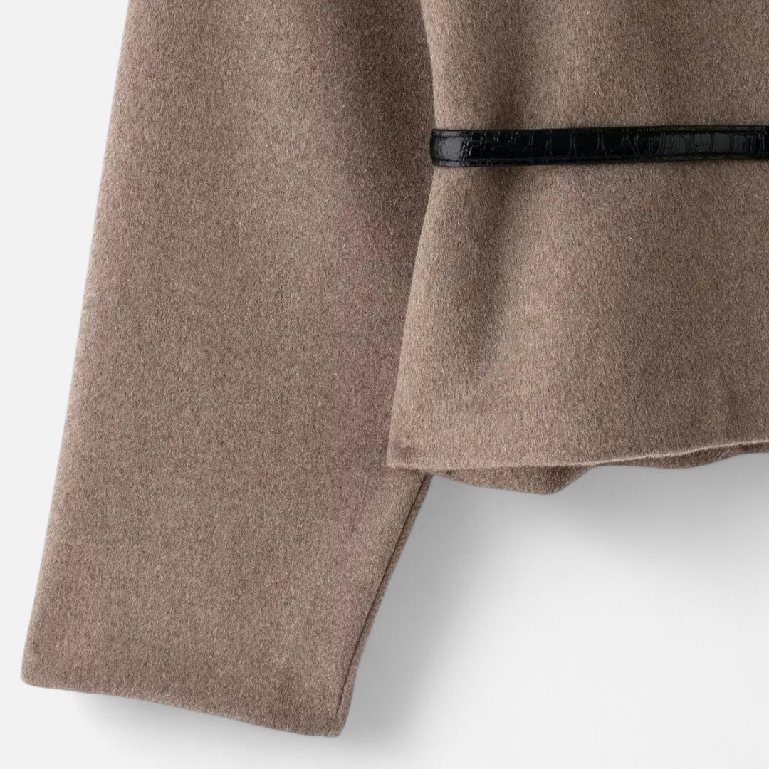 Elegant Belted Wrap Sweater for Women