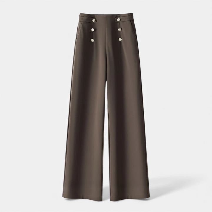 Elegant Wide-Leg High-Waist Women's Pants