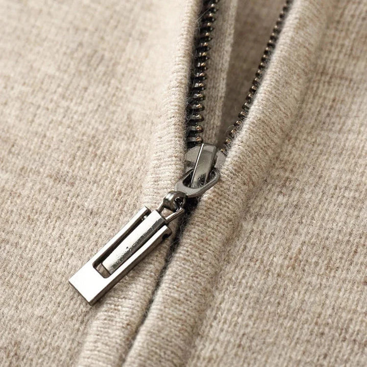 Premium Cashmere Men's Zip Hoodie