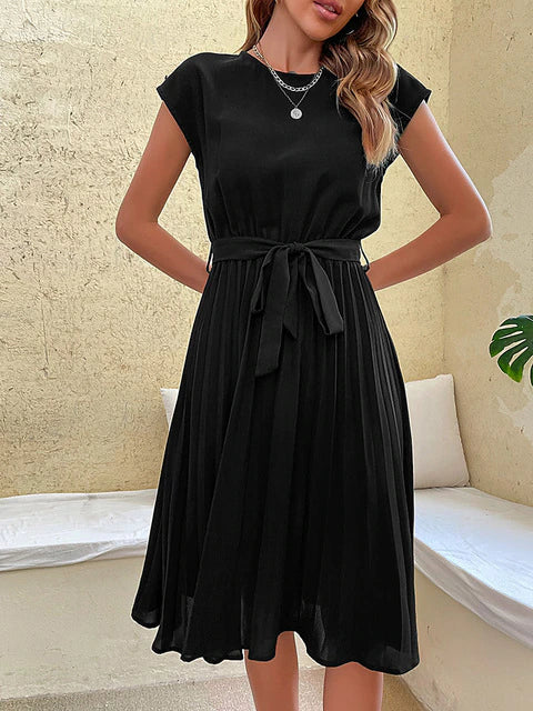 Lightweight Pleated Women's Summer Mini Dress