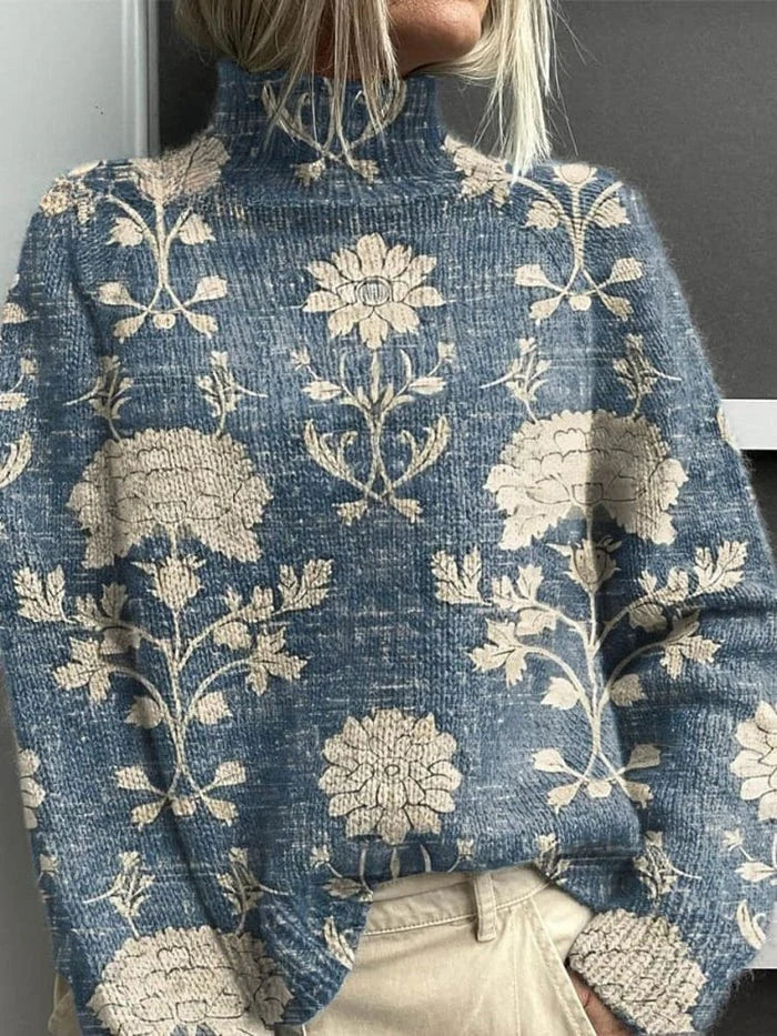 Warm Elegant Women's Turtleneck Sweater - Soft Knit for Fall and Winter