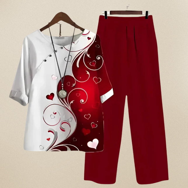 Comfortable Chic Women's Shirt & Trouser Set