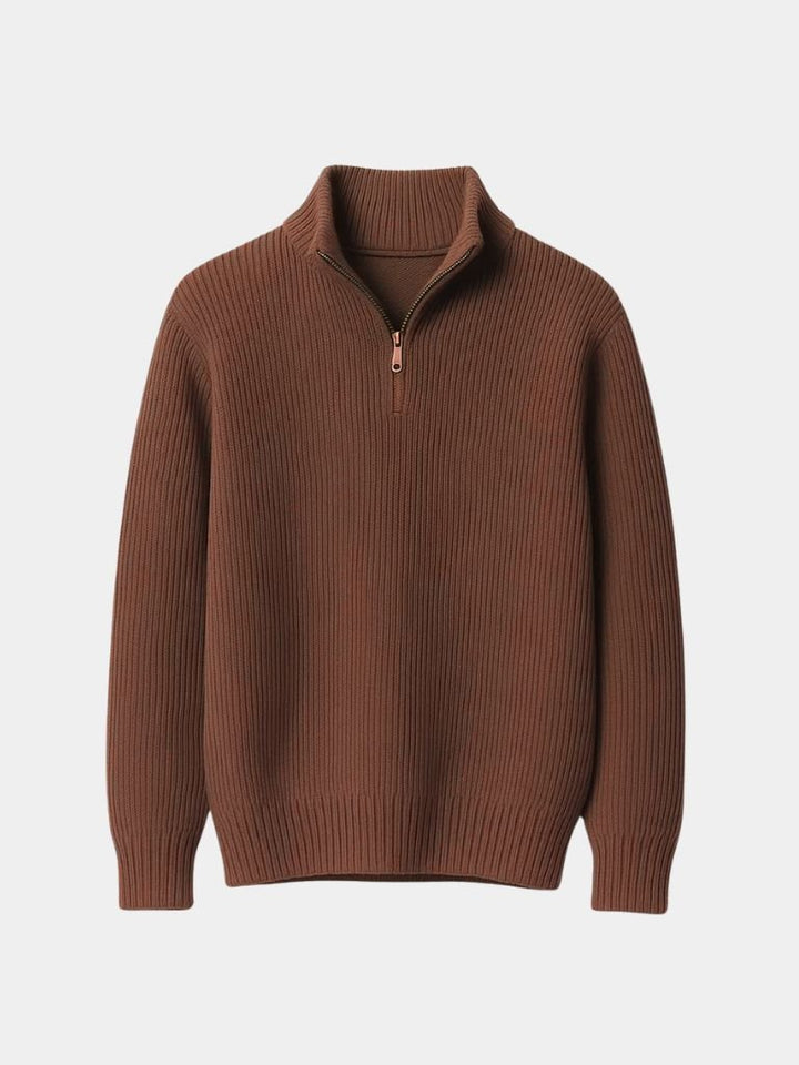 Classic Highland Quarter - Zip Sweater - Cross & Crown - Cross & Crown