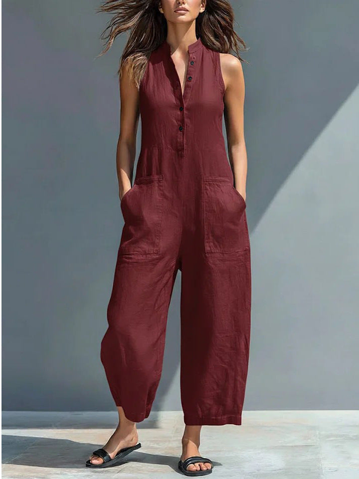 Elegant Sleeveless Women Jumpsuit