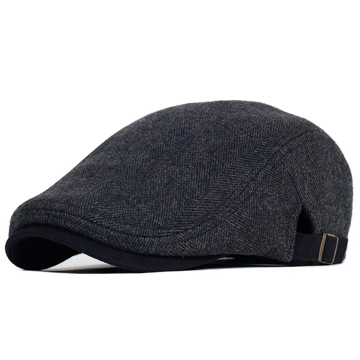 Classic Men's Beret - Adjustable and Timeless Elegant