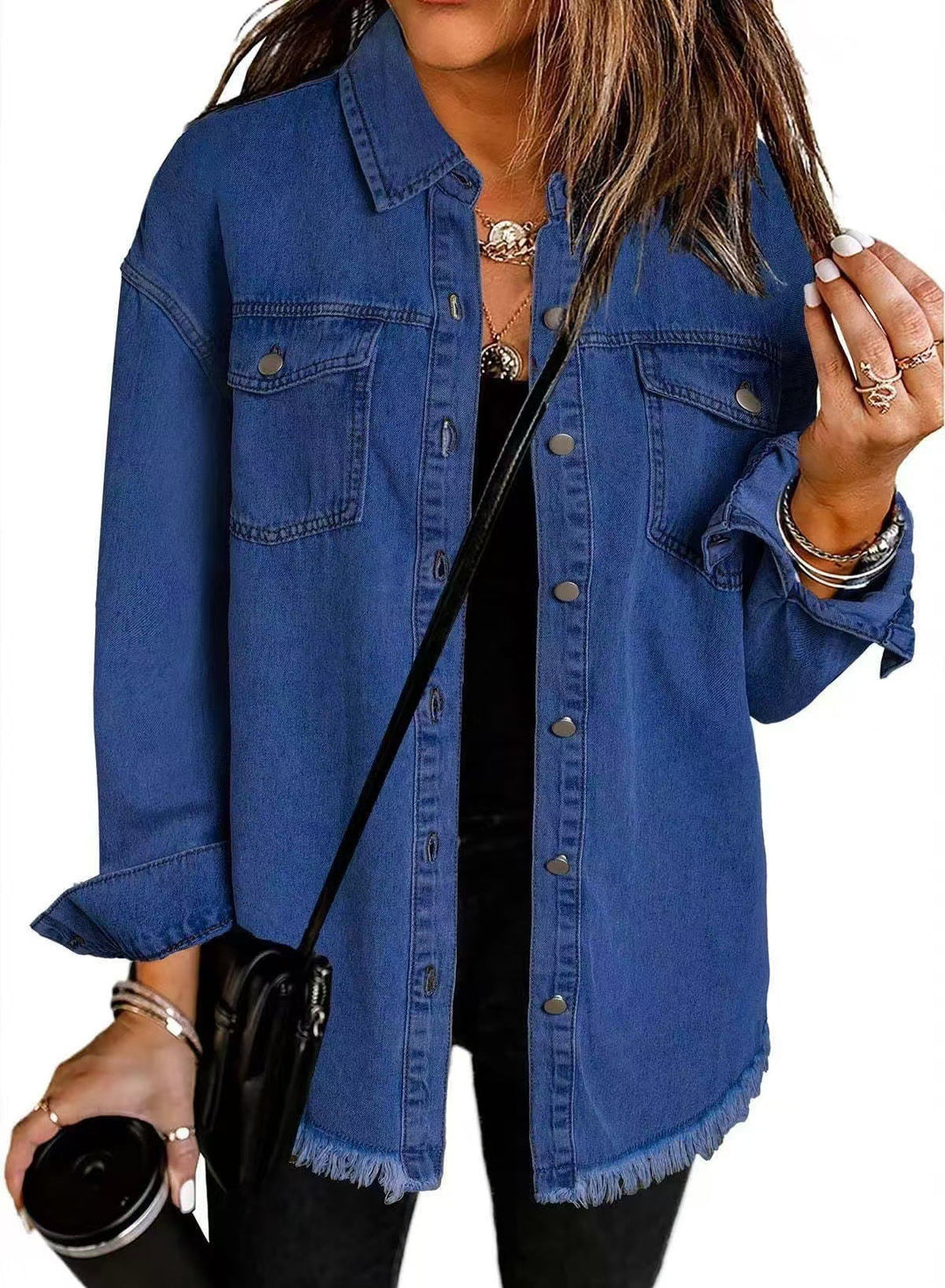 Classic Everyday Denim Jacket for Women – Transitional Jacket