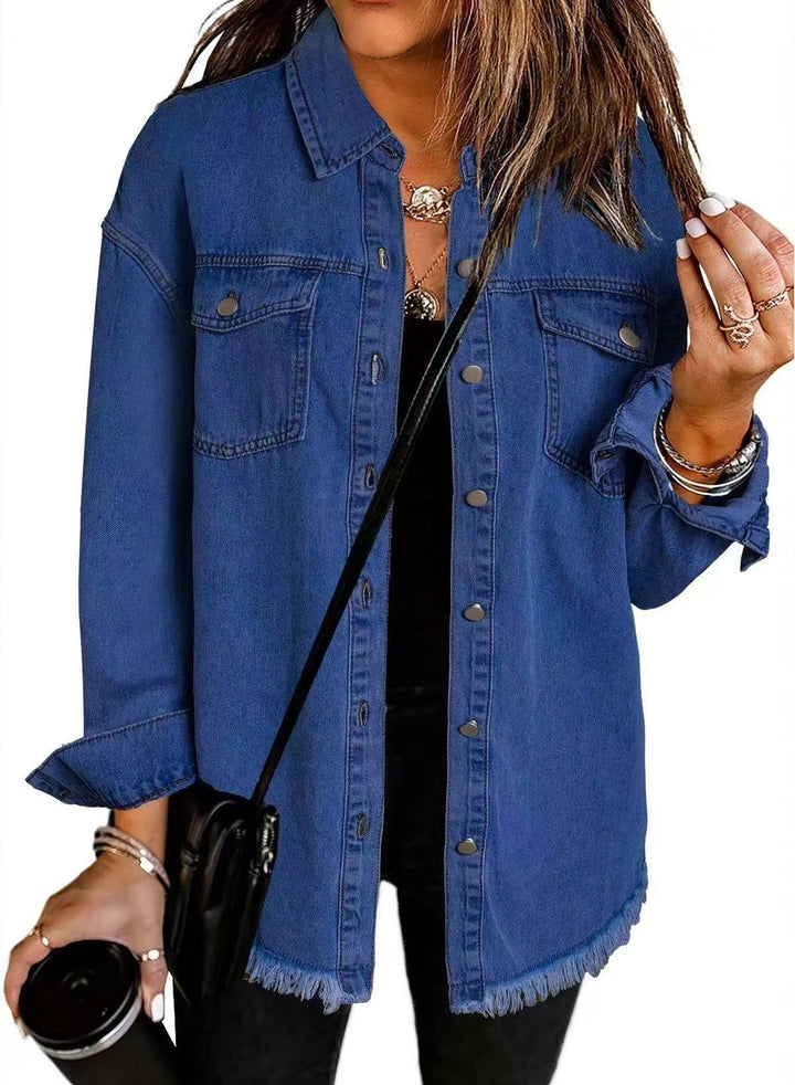 Classic Everyday Denim Jacket for Women – Transitional Jacket