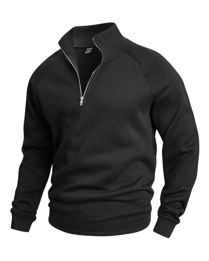 Premium Men's Half-Zip Pullover with Modern Fit