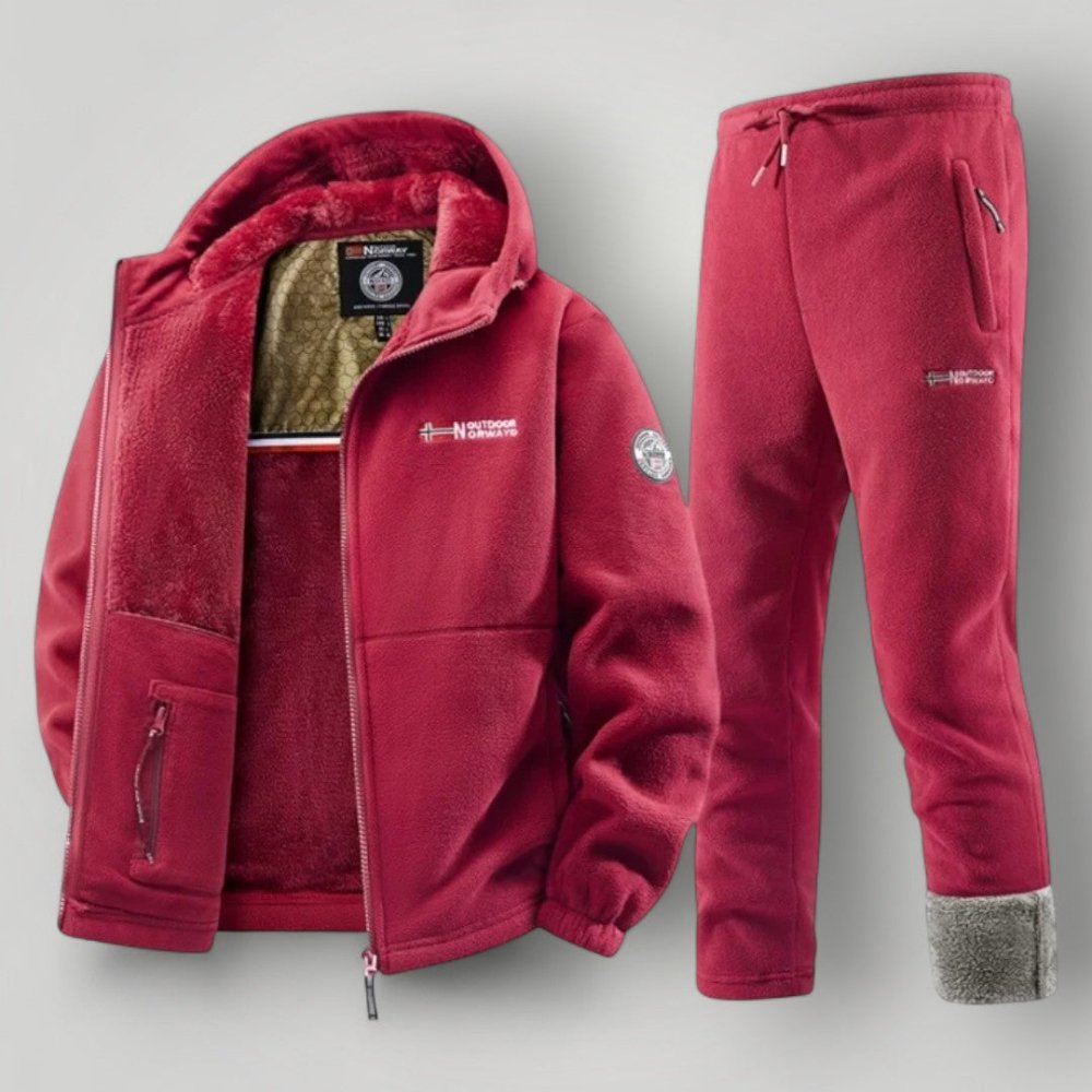 Men's Winter Jacket with Thermal Fleece Lining - Weather-Resistant and Windproof