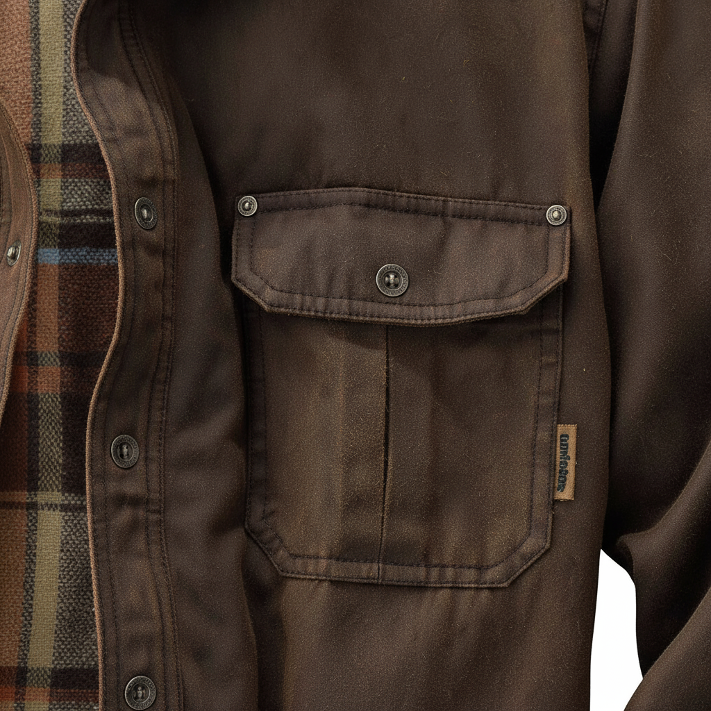 Rugged Lined Men's Wax Jacket