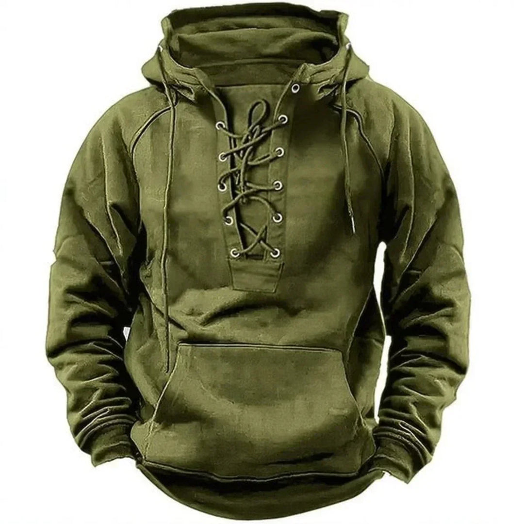 Men's Premium Fleece-Lined Hoodie - Rugged Outdoor Pullover