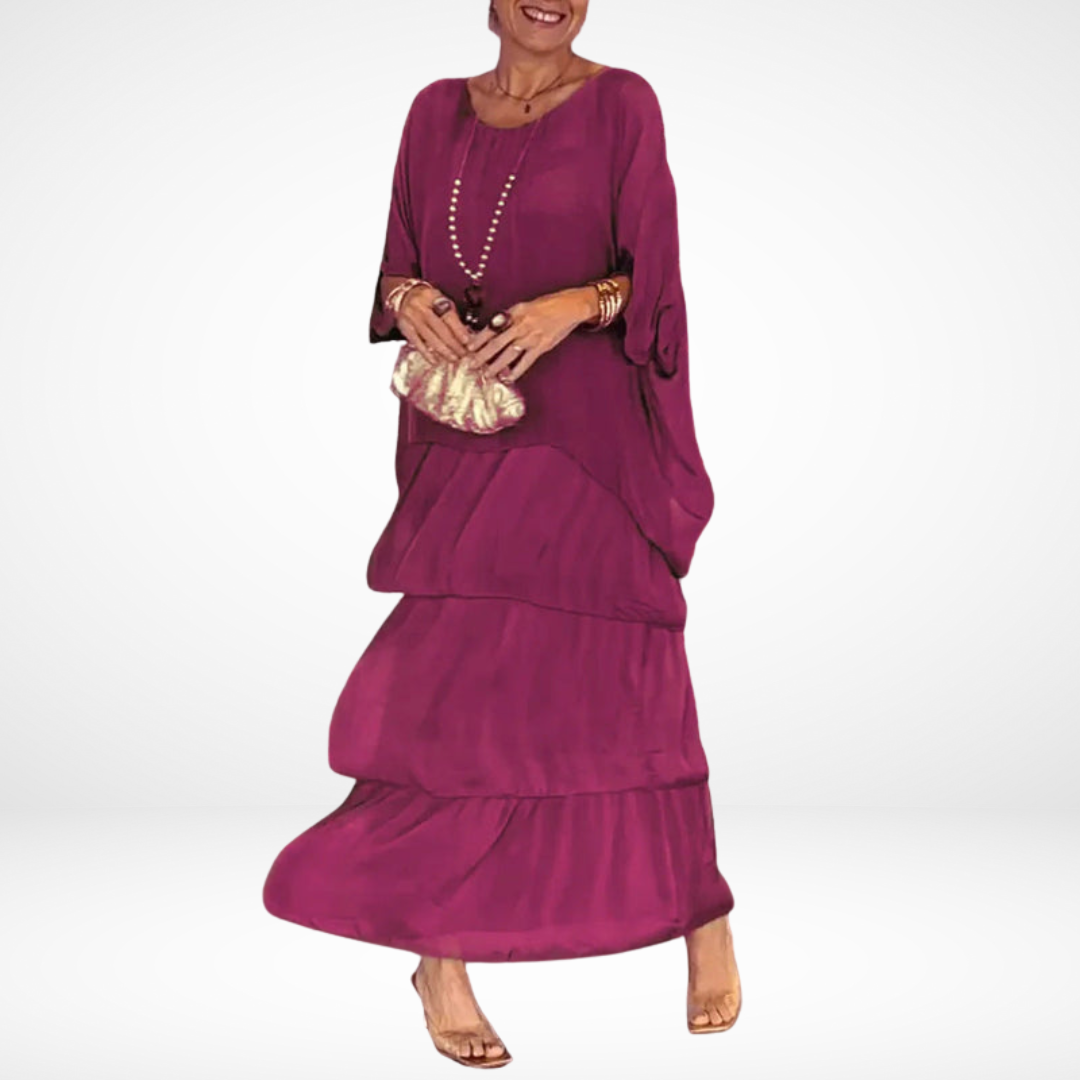 Artistic Loose Women's Maxi Dress