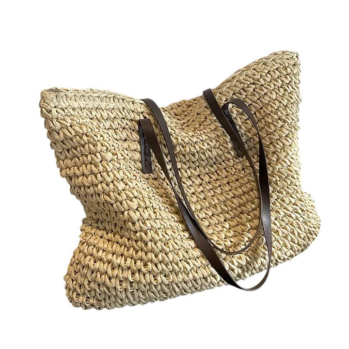 Spacious Textured Women's Beach Tote Bag