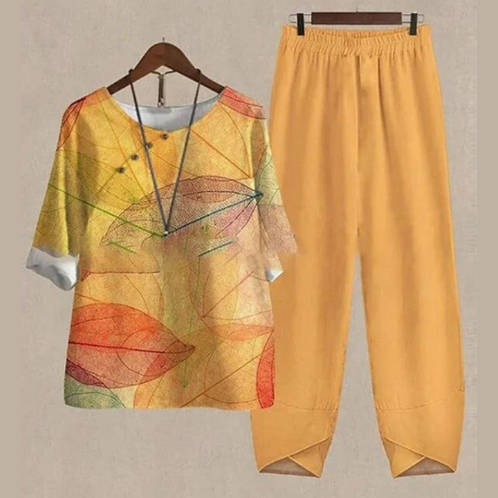Comfortable Chic Women's Shirt & Trouser Set