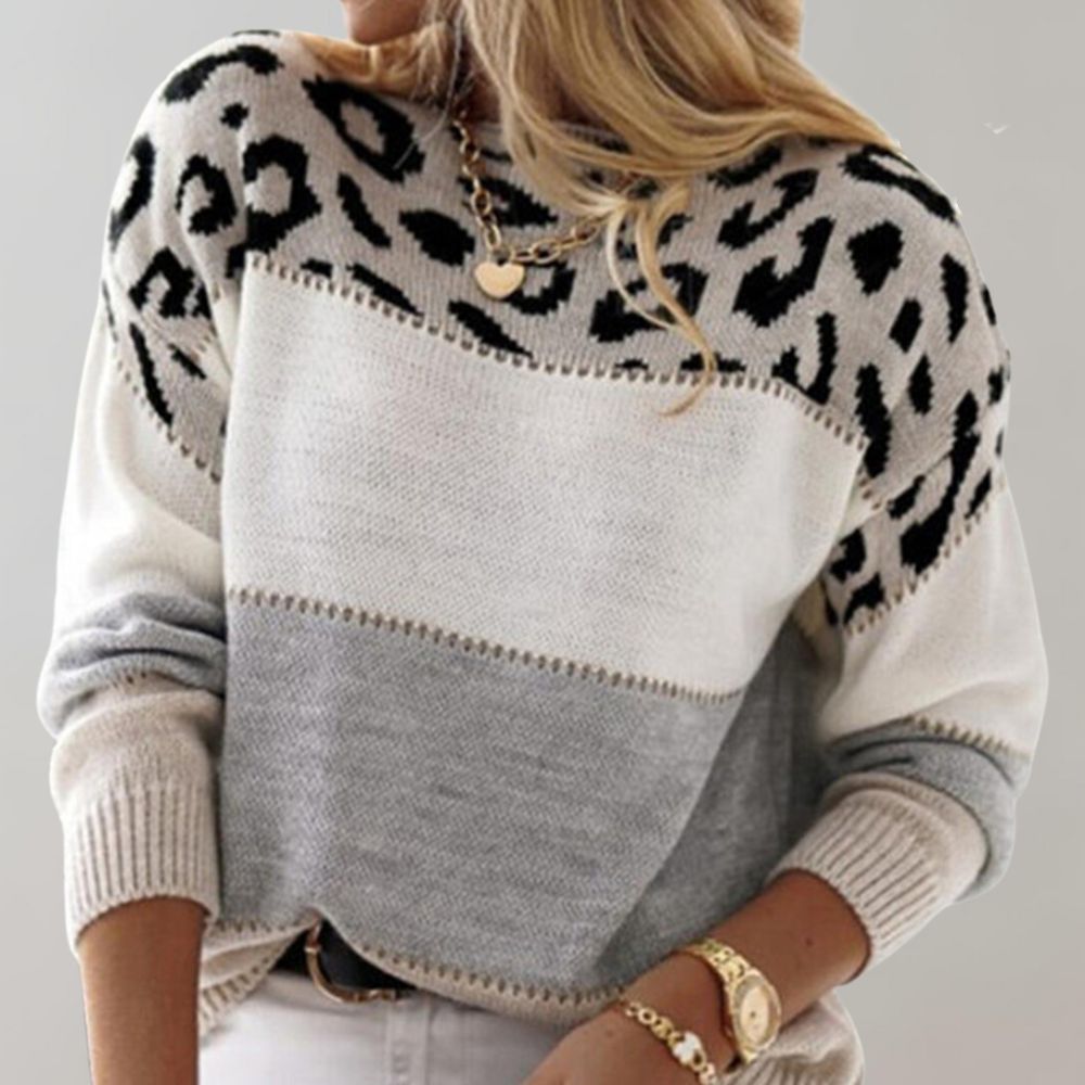 Warm Women's Knit Sweater - Classic & Comfortable for Cool Days