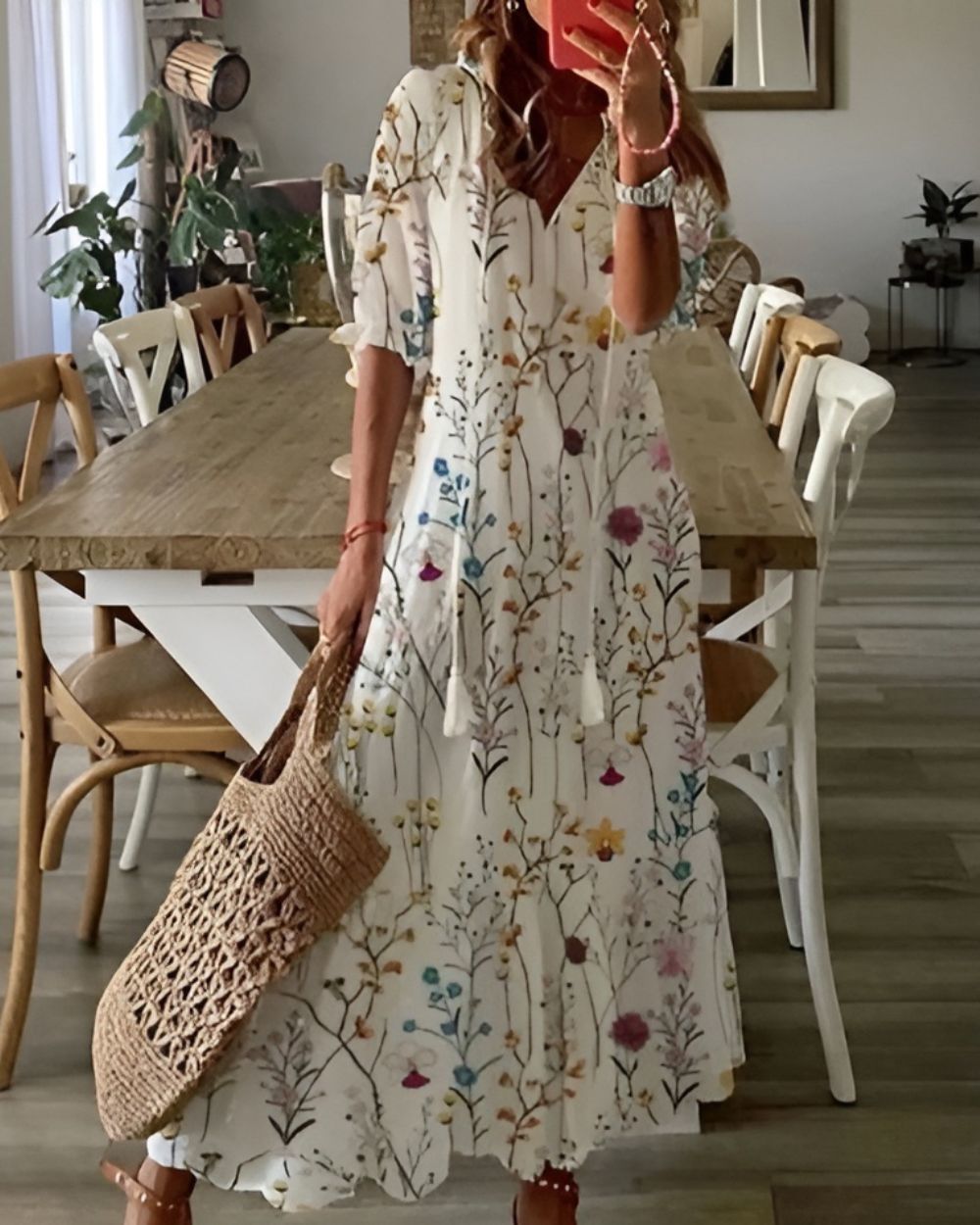 Bohemian Flowing Women Cover-Up Dress