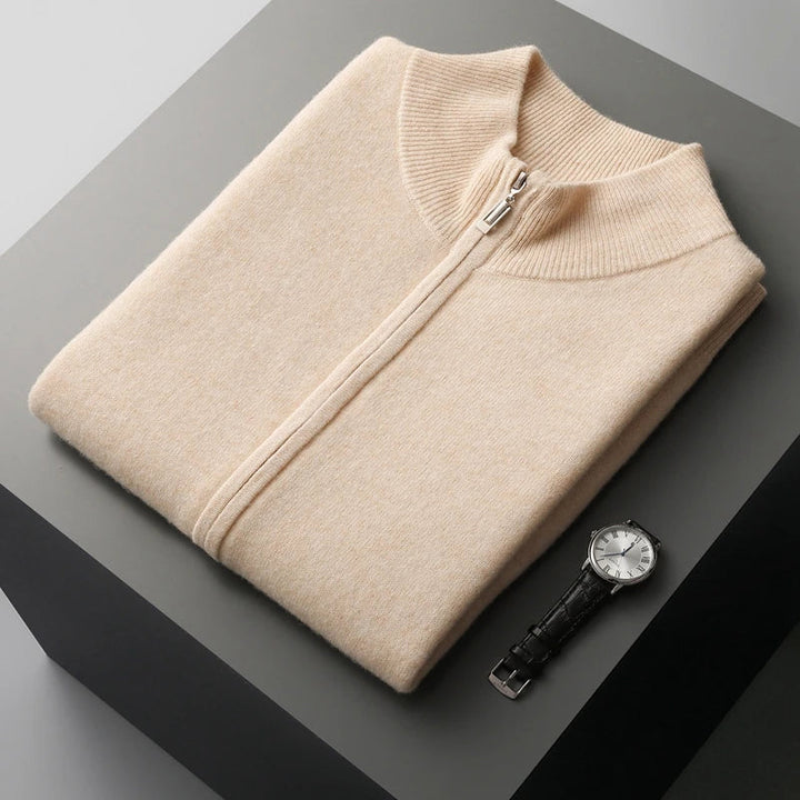 Men's Cashmere Zip-Up Vest