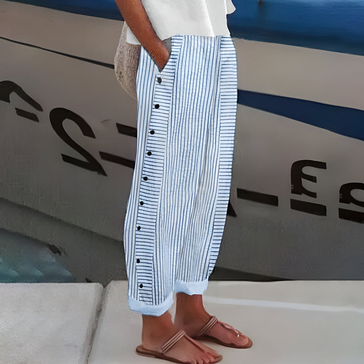 Comfortable Versatile Women's Pants with Side Pockets