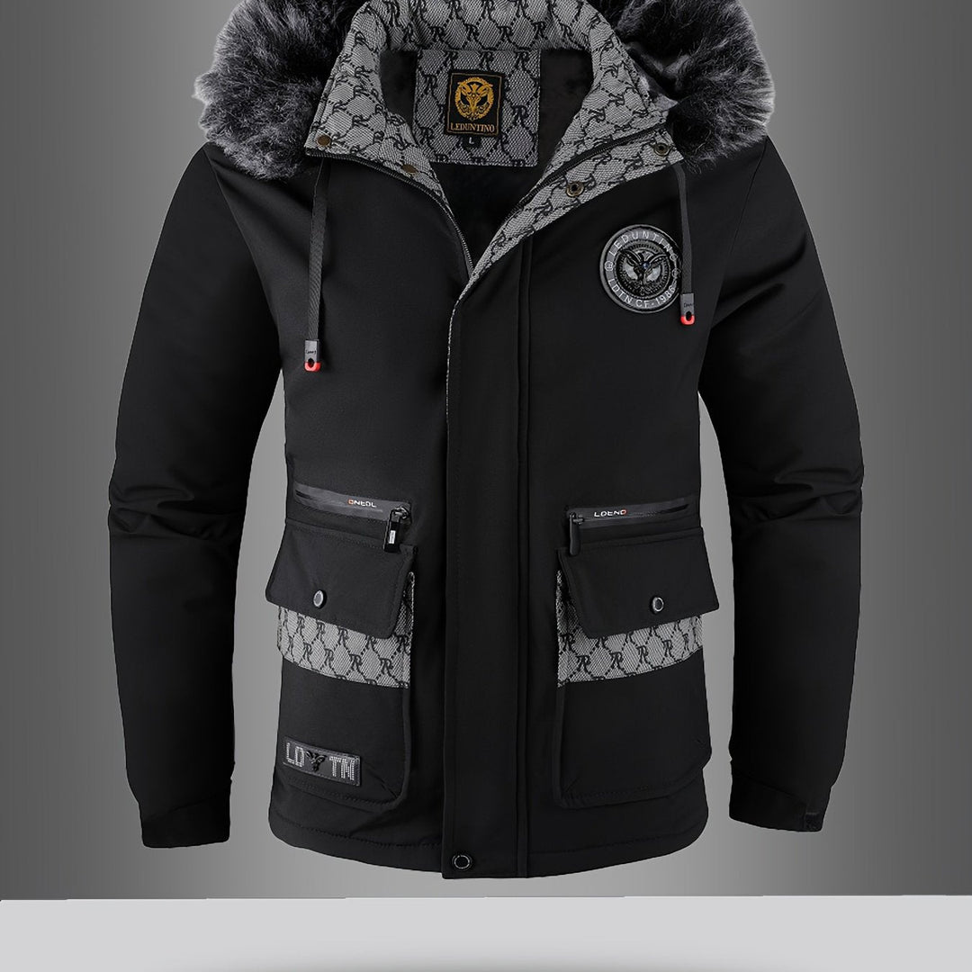 Men's Warm Winter Parka with Hood
