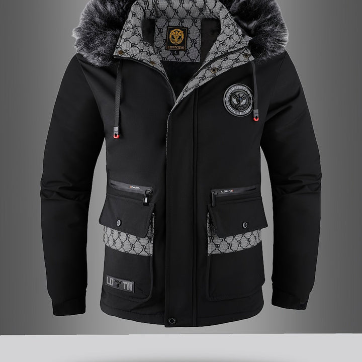 Men's Warm Winter Parka with Hood