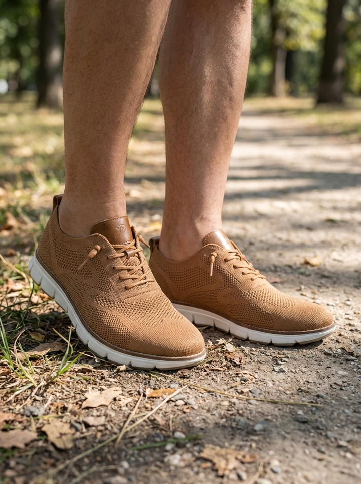 Lightweight Breathable Men's Knit Sneakers